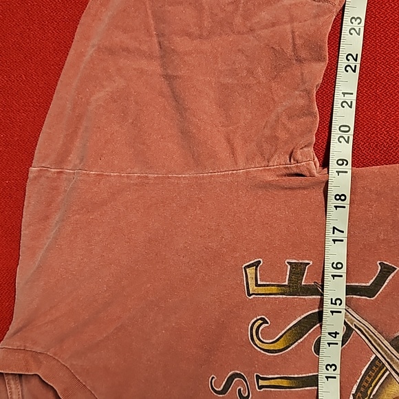 Pirates Paradise Cape Cod Rum Co. since 1620 graphic tee rusty red Medium UNISEX - Picture 3 of 6